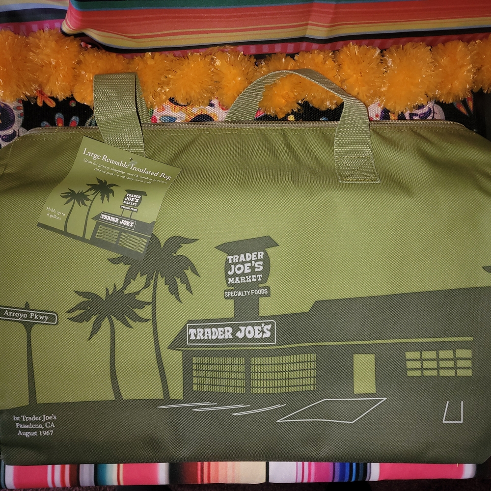 Trader Joes Cooler Bag GREEN OLIVE